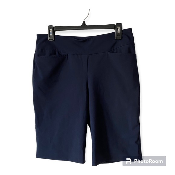 Tail White Label Pants - Tail White Label Women's Navy Blue Golf Tennis Walking Bermuda Shorts Activewear